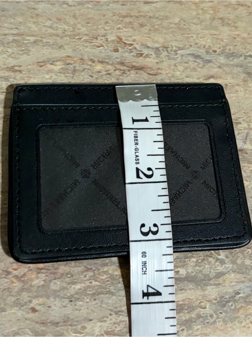 NWOT Michael Kors Black and White Patterned Geometric Card Holder with Gold Logo - Picture 10 of 11